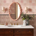 Agnes Mauve Oval Mirror - Home And Beyond
