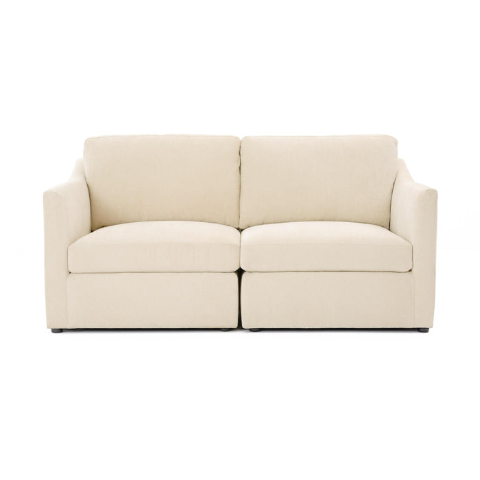 Aiden Beige Modular Loveseat - Home And Beyond