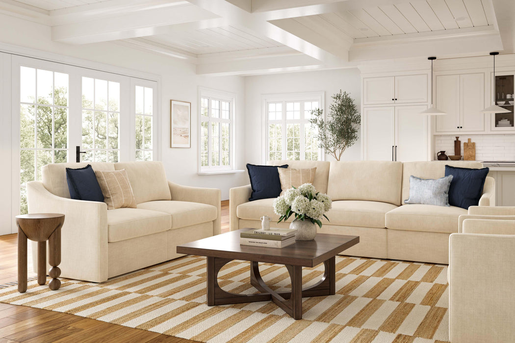 Aiden Beige Modular Loveseat - Home And Beyond