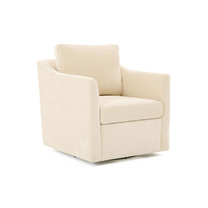 Aiden Beige Swivel Armchair image