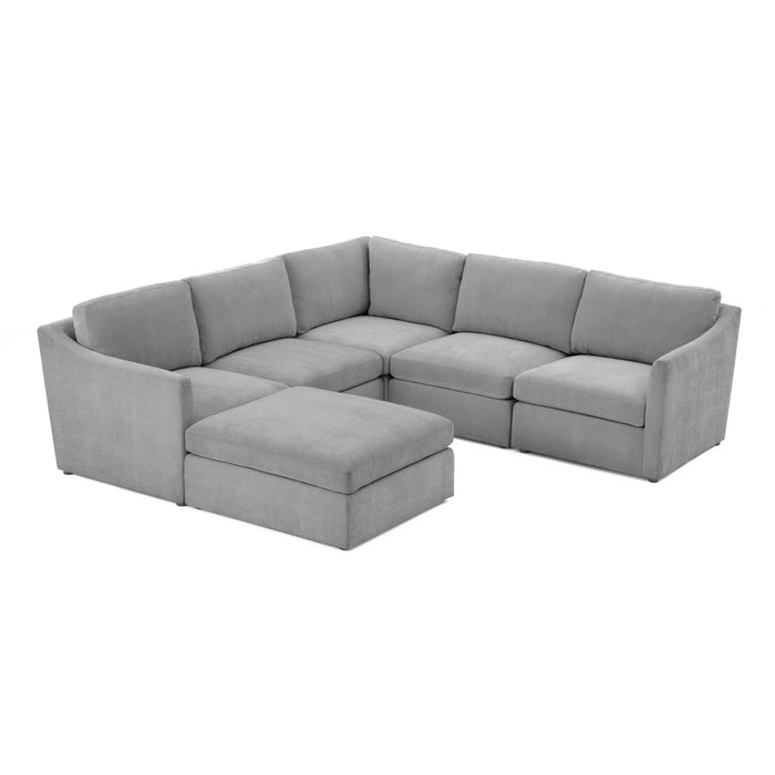 Aiden Gray Modular Chaise Sectional - Home And Beyond