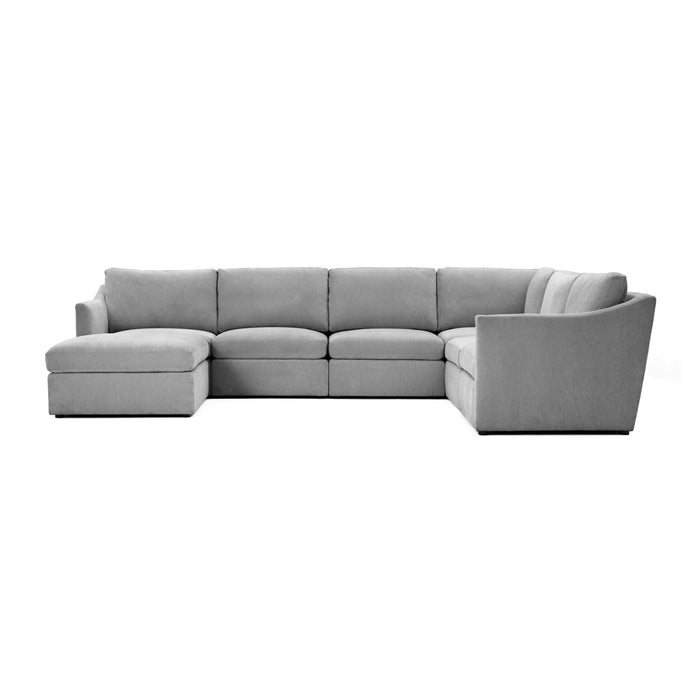 Aiden Gray Modular Large Chaise Sectional - Home And Beyond