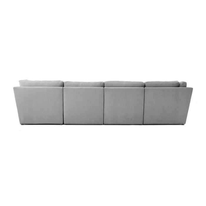 Aiden Gray Modular U Sectional - Home And Beyond