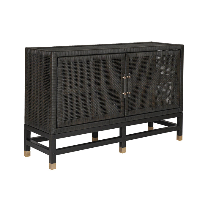 Amara Charcoal Woven Rattan Buffet image