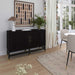 Amara Charcoal Woven Rattan Buffet - Home And Beyond