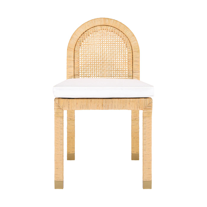 Amara Natural Rattan Arched Back Dining Chair - Home And Beyond