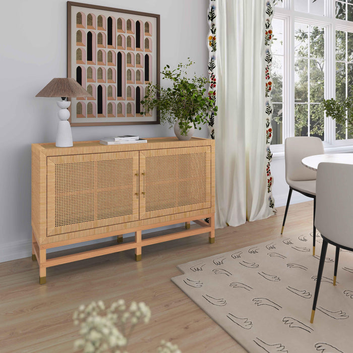 Amara Natural Woven Rattan Buffet - Home And Beyond