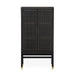 Amara Charcoal Woven Rattan Cabinet - Home And Beyond