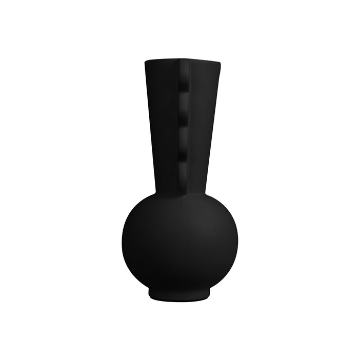 Amos Black Ceramic Vase - Home And Beyond