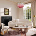 Allegra Cream Velvet Sofa - Home And Beyond