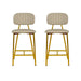 Ariana Nude Vegan Leather Counter Stool - Set of 2 image