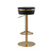 Astro Black and Gold Adjustable Stool - Home And Beyond