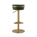 Astro Malachite Green and Gold Adjustable Stool - Home And Beyond