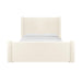 Athara Cream Velvet Queen Bed - Home And Beyond