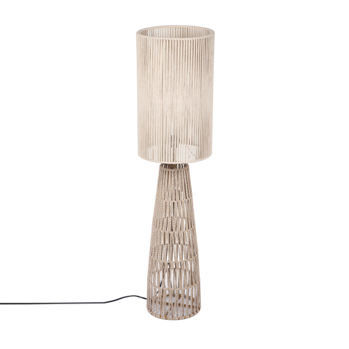 Beam Cream Natural Jute Floor Lamp - Home And Beyond