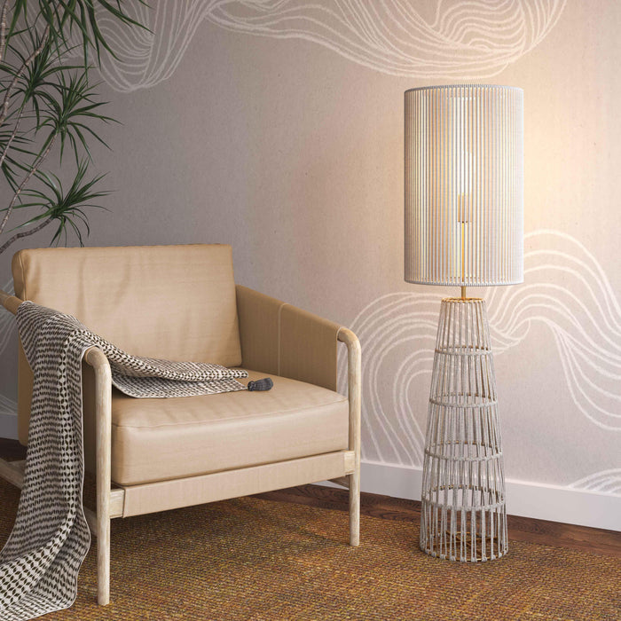 Beam Cream Natural Jute Floor Lamp