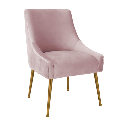 Beatrix Pleated Mauve Velvet Side Chair image