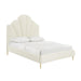 Bianca Cream Velvet Bed in Queen image