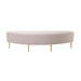 Bianca Blush Velvet Full Bench - Home And Beyond