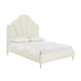 Bianca Cream Velvet Bed in King image