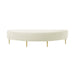 Bianca Cream Velvet Queen Bench - Home And Beyond