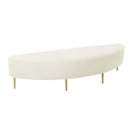 Bianca Cream Velvet Full Bench image