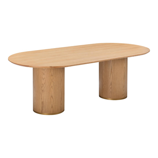 Brandy Natural Ash Wood Oval Dining Table image