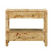 Brandyss Natural Burl Nightstand - Home And Beyond