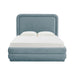 Briella Bluestone Velvet Bed in Queen - Home And Beyond