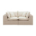 Cali Natural Wicker Outdoor Modular Loveseat - Home And Beyond