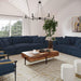 Cali Navy Modular Loveseat - Home And Beyond