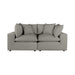 Cali Slate Modular Loveseat - Home And Beyond