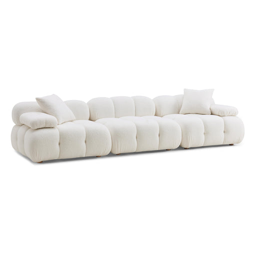 Calliope Cream Vegan Shearling Modular Sofa image
