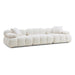 Calliope Cream Vegan Shearling Modular Sofa image