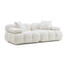 Calliope Cream Vegan Shearling Modular Loveseat image