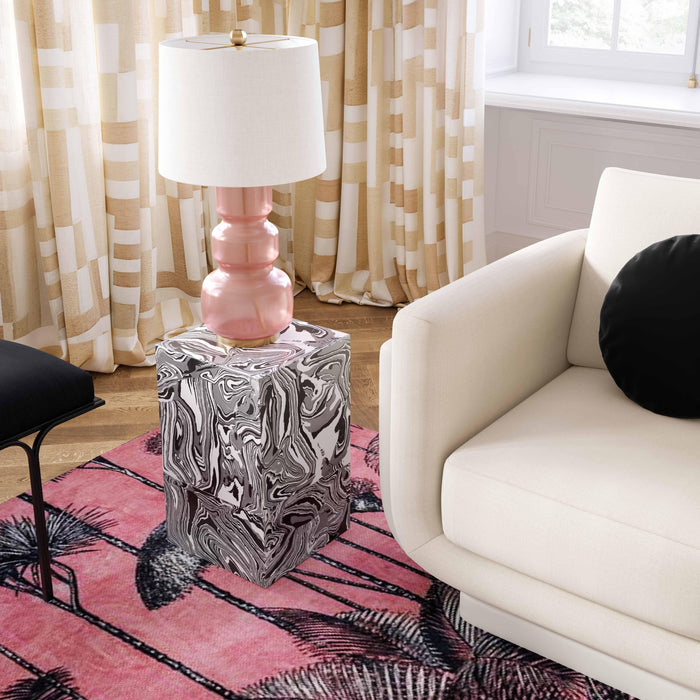 Camryn Swirled Resin Side Table - Home And Beyond