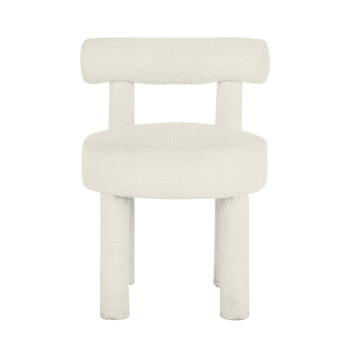 Carmel Cream Boucle Dining Chair - Home And Beyond