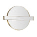 Carri Gold Round Wall Mirror - Home And Beyond