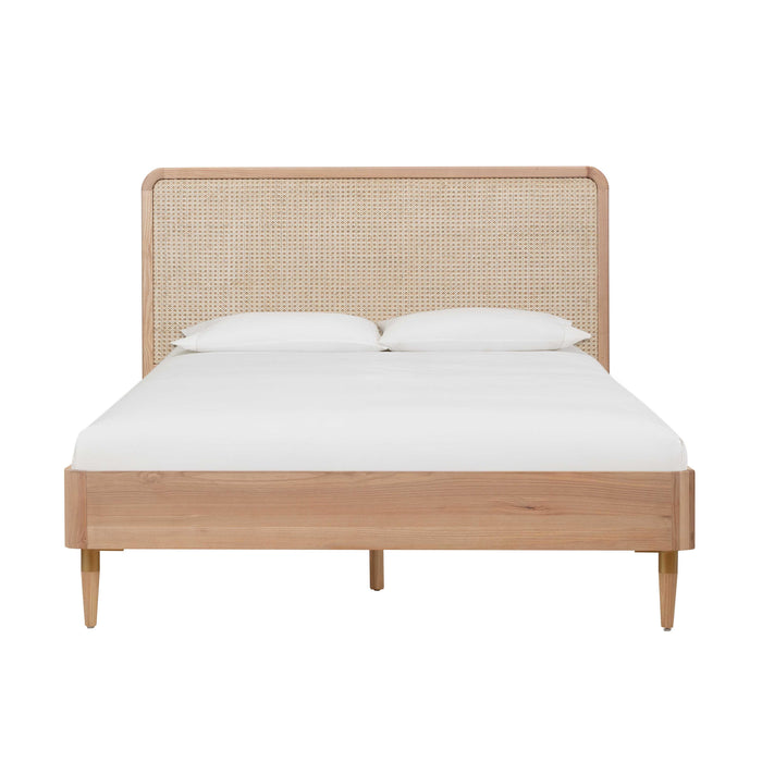 Carmen Cane Bed in Queen - Home And Beyond