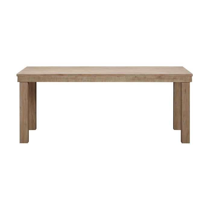 Cassie Natural 75 Inch Rectangular Outdoor Dining Table