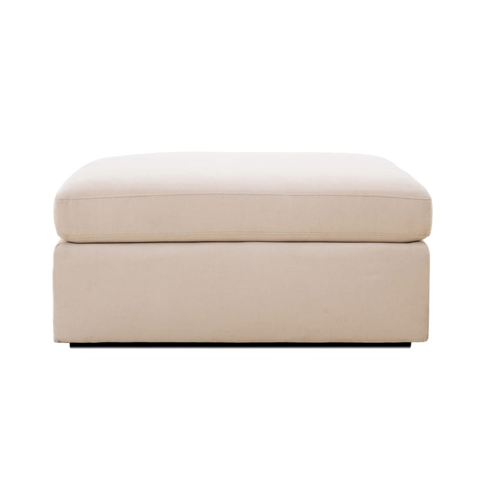 Catarina Cream Ottoman - Home And Beyond