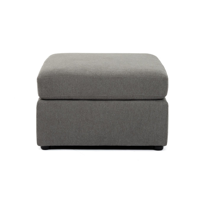 Catarina Gray Ottoman - Home And Beyond