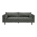 Cave Ash Gray Velvet Sofa - Home And Beyond