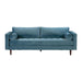 Cave Dusty Blue Velvet Sofa - Home And Beyond