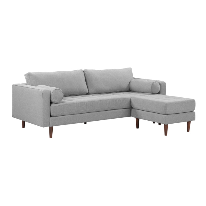 Cave Gray Tweed Sectional image