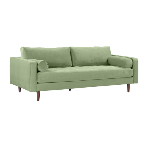 Cave Sage Green Velvet Sofa image