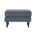Cave Navy Tweed Ottoman - Home And Beyond