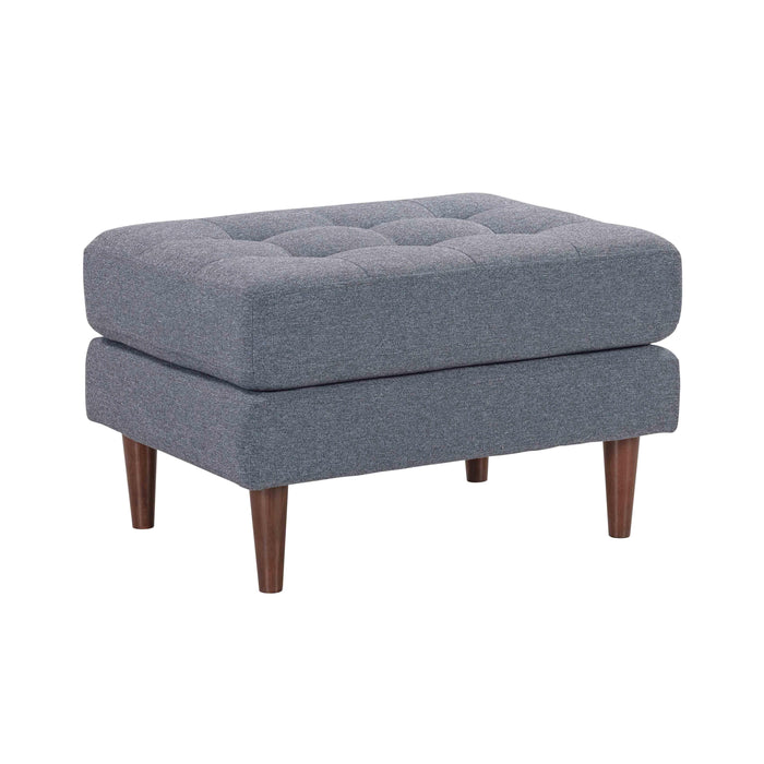 Cave Navy Tweed Ottoman image