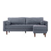 Cave Navy Tweed Sectional - Home And Beyond