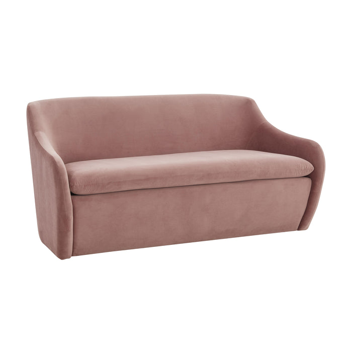 Cellia Mauve Velvet Loveseat - Home And Beyond